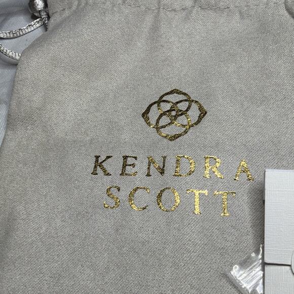 Kendra Scott Cheer Gold Short Pendant Necklace Emerald Illusion NWT Dust Pouch - Picture 7 of 7